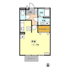 ワンルーム 間取り図