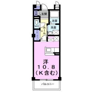 ワンルーム 間取り図