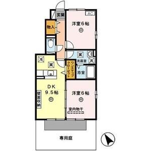 2DK 間取り図