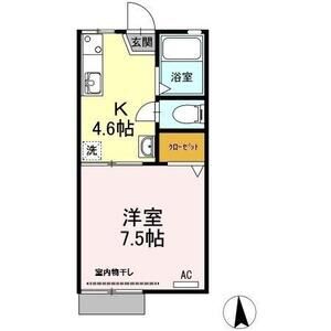 1K 間取り図