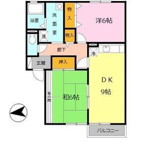 2DK 間取り図