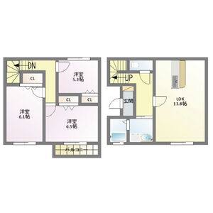 3LDK 間取り図