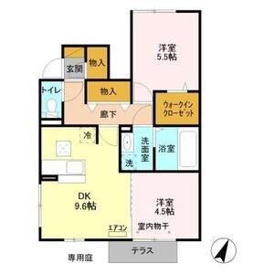 2DK 間取り図