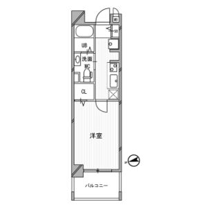 1K 間取り図