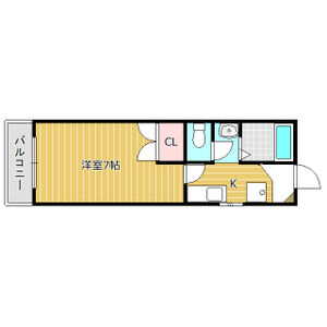 1K 間取り図