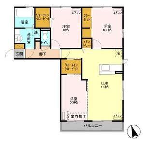 3LDK 間取り図