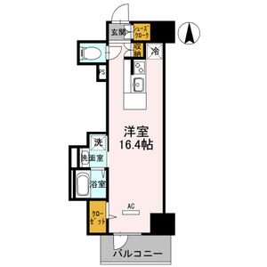 ワンルーム 間取り図