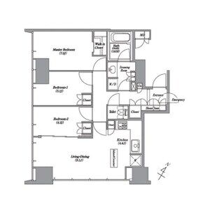 3LDK 間取り図