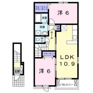 2LDK 間取り図