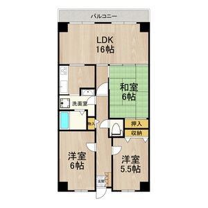 3LDK 間取り図
