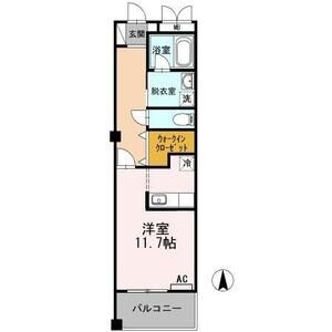 ワンルーム 間取り図