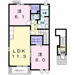 2LDK 間取り図