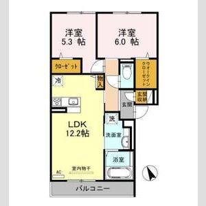 2LDK 間取り図