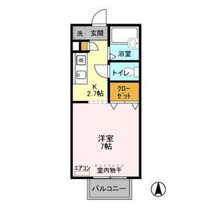 1K 間取り図