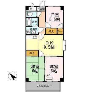 3DK 間取り図
