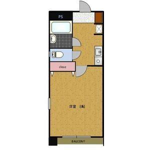 1K 間取り図