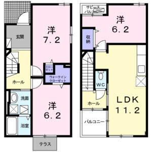 3LDK 間取り図