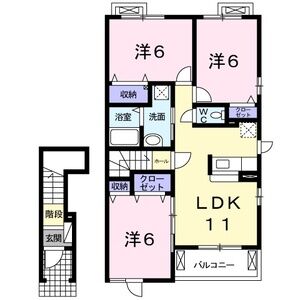 3LDK 間取り図