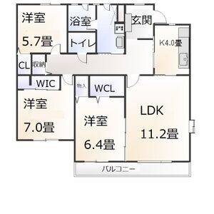 3LDK 間取り図
