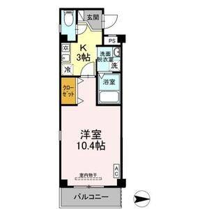 1K 間取り図