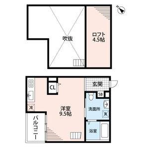 ワンルーム 間取り図