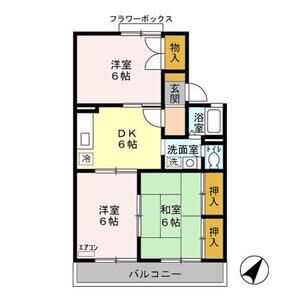 3DK 間取り図
