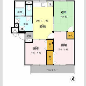 3DK 間取り図