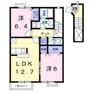 2LDK 間取り図