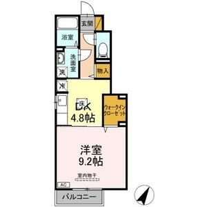 1DK 間取り図