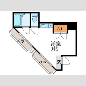 ワンルーム 間取り図