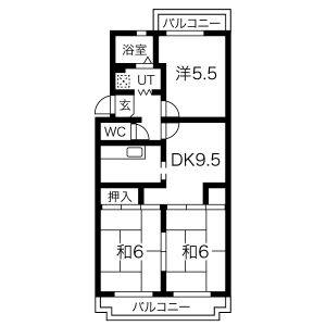 3LDK 間取り図