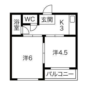 3K 間取り図