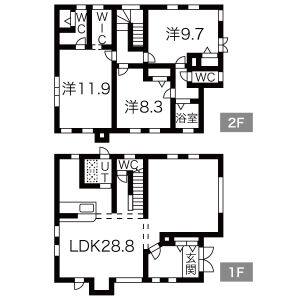 3LDK 間取り図