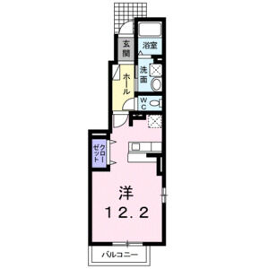 ワンルーム 間取り図