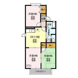 3DK 間取り図