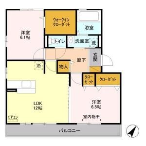 2LDK 間取り図