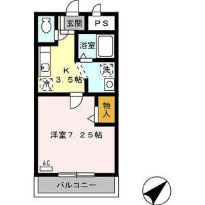 1K 間取り図