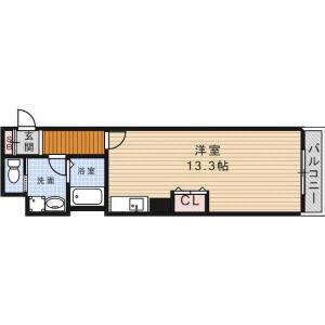 ワンルーム 間取り図