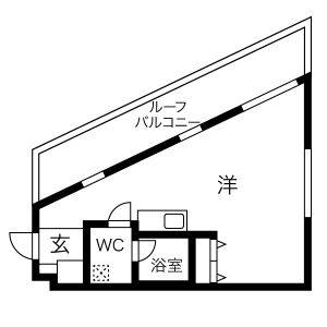 ワンルーム 間取り図