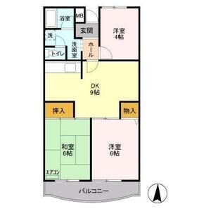 3DK 間取り図
