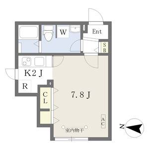 1K 間取り図