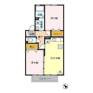2DK 間取り図