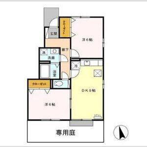 2DK 間取り図