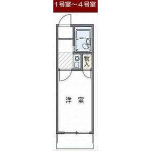 1K 間取り図