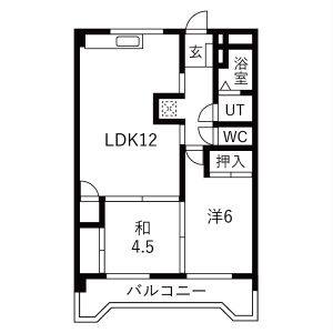 2LDK 間取り図