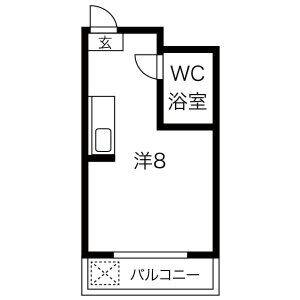 ワンルーム 間取り図