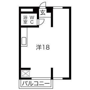 ワンルーム 間取り図