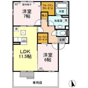 2LDK 間取り図
