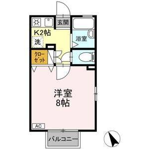 1K 間取り図