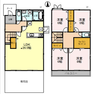4LDK 間取り図